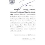 TARJETA DE CONDOLENCIAS PARA GAMA. RN. Sra. María Carolina Ibáñez Varela